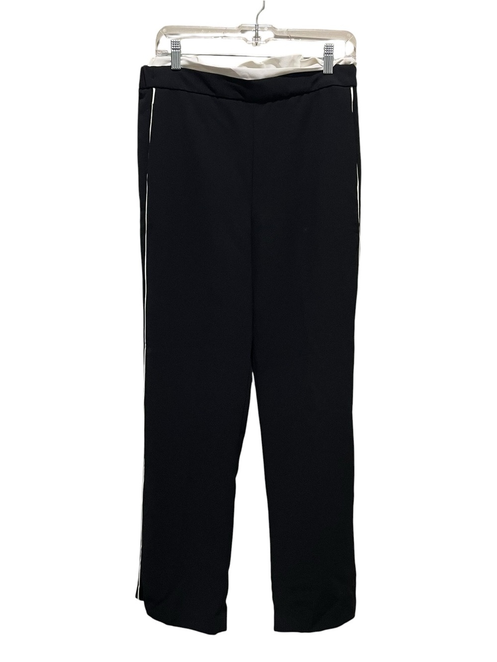 Maeve by Anthropologie Pull On Track Pants Black and White Size Medium NWT - Picture 2 of 8